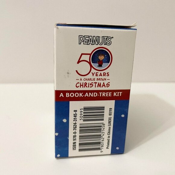 Peanuts A Book And Tree Kit 50 Years Holiday Ornament Miniature Tree - Picture 3 of 16